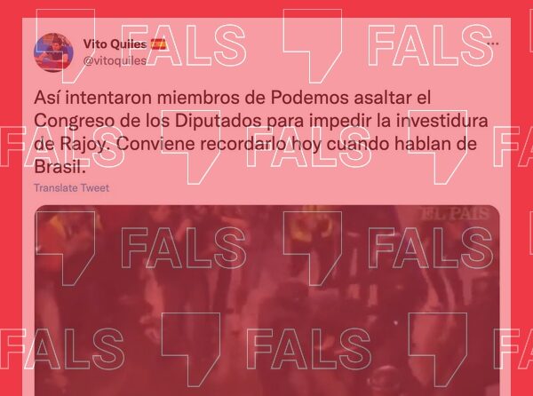 No, aquest vídeo de “Rodea el Congreso” no és de la investidura de Rajoy i Podemos encara no existia