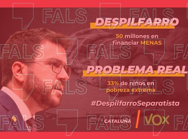 Els pressupostos de la Generalitat no destinen “50 milions a finançar MENAS”, com diu una campanya de Vox