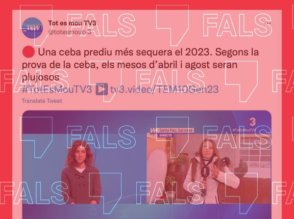La prueba de la cebolla no predice las lluvias de un año con un 60% de acierto, tal y como asegura una entrevista en TV3