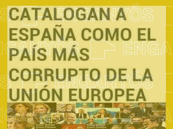 Espa&ntilde;a no ha sido catalogada como &ldquo;el pa&iacute;s m&aacute;s corrupto de la Uni&oacute;n Europea&rdquo;