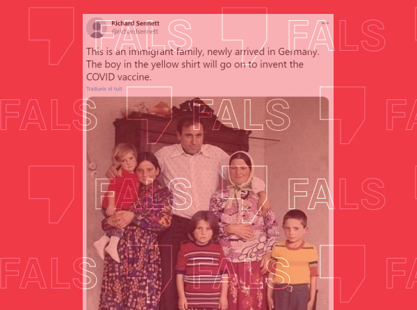 Ugur Sahin, responsable de la vacuna de Pfizer, no és el nen de groc que circula a xarxes