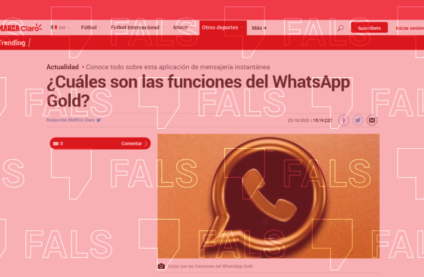 Circulan estafas sobre WhatsApp Gold, pero la aplicación no existe