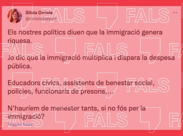 La immigració no dispara la despesa pública com diu la regidora de Ripoll Sílvia Orriols