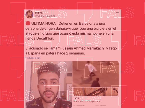 La història de les fotos falses del suposat lladre de la bicicleta del Decathlon