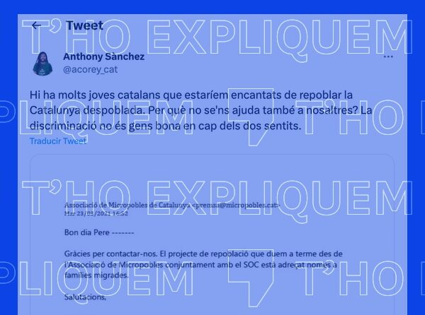 La Generalitat ofereix altres iniciatives per a repoblar zones rurals a més de l’ajuda específica per a migrants i refugiats