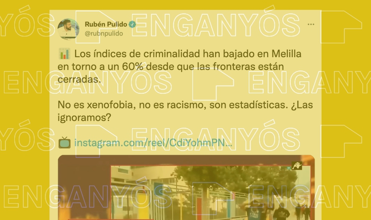 La taxa de criminalitat no s’ha reduït un 60% a Melilla mentre les fronteres han estat tancades