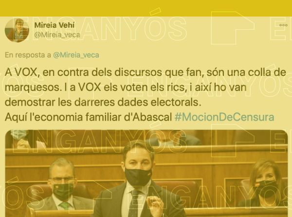 ¿Es cierto que a Vox lo votan los ricos, como dice Mireia Vehí?