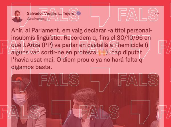 En el Parlament de Catalunya ha habido intervenciones en castellano desde 1980, 15 años antes de lo que dice Vergés