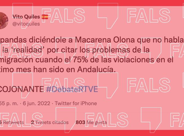 Andalusia no acumula el 75% de les violacions d’Espanya ni la majoria són comeses per estrangers