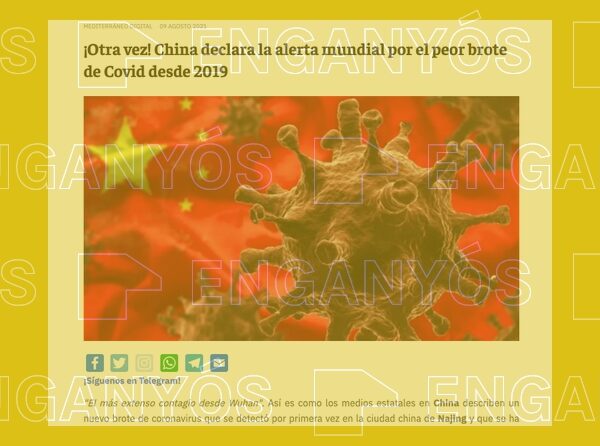 China no ha declarado “la alerta mundial” por un brote de covid