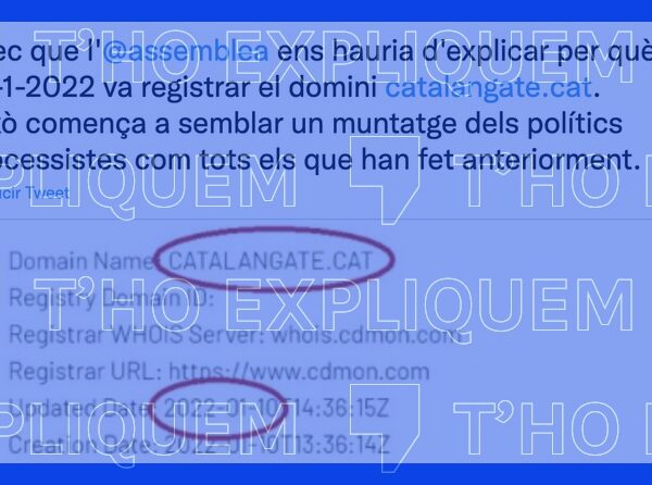 El perfil de Twitter y la web de Catalan Gate ya existían, pero no prueba que el espionaje a políticos independentistas sea un “montaje”