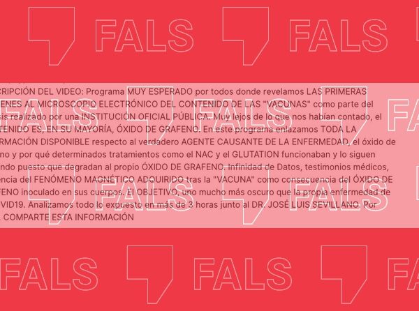 Las vacunas contra la covid-19 no contienen grafeno