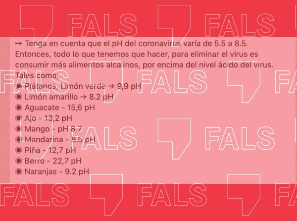 Prendre aliments alcalins no té efectes demostrats per combatre el coronavirus
