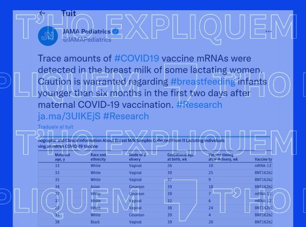 Qué sabemos del estudio que asegura haber encontrado ARNm en la leche materna