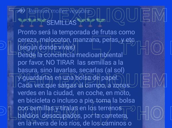 Llançar llavors al camp de forma aleatòria no és bona idea per combatre la pujada de temperatures