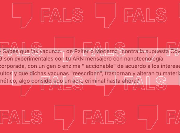 Les vacunes no utilitzen nanotecnologia de control ni s&oacute;n capaces d’alterar el teu material gen&egrave;tic