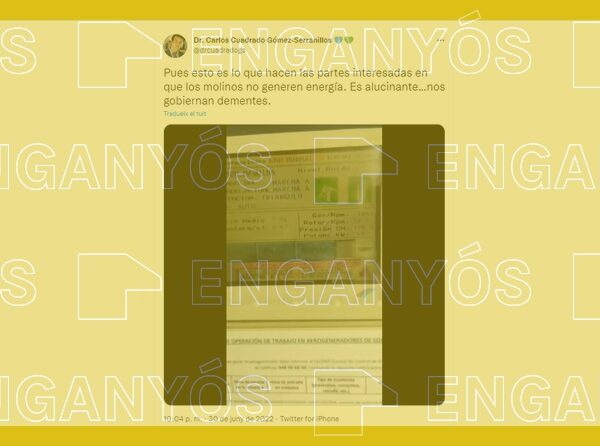 El parc eòlic que apareixia aturat a un vídeo viral no podia funcionar a causa d’una avaria