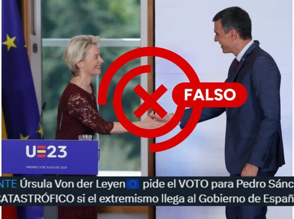 Ursula von der Leyen no ha demanat el vot per a Pedro Sánchez de cara a les eleccions generals del 23 de juliol