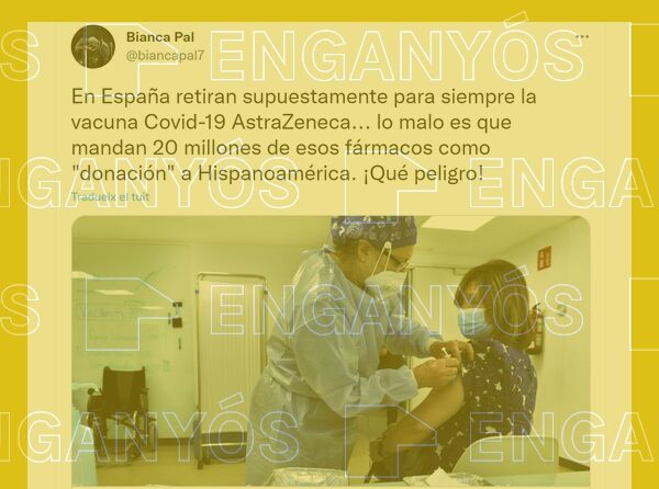 España no ha retirado la vacuna de Astrazeneca, al contrario de lo que afirma un tuit viral