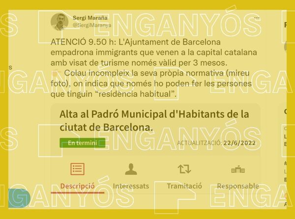 Empadronar estrangers amb visat de turista no va contra la normativa de l’Ajuntament de Barcelona
