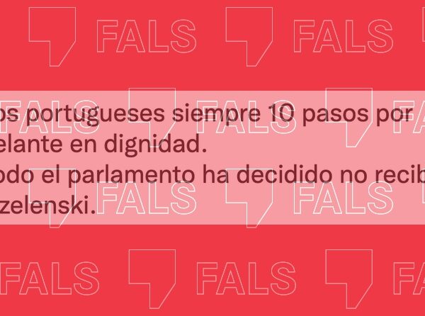 El parlamento de Portugal sí que ha recibido al presidente ucraniano Volodímir Zelenski, al contrario de lo que afirma un tuit viral