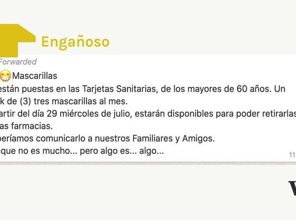 Catalunya no tiene previsto regalar mascarillas a los mayores de 60 años