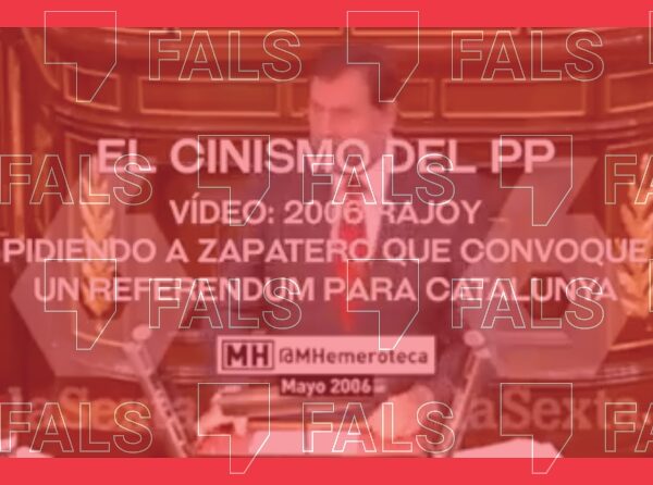 No, Rajoy no va demanar un referèndum d’independència a Catalunya el 2006, és un vídeo descontextualitzat 