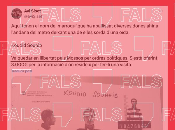 L’agressor del metro de Barcelona va ser detingut el dia dels fets, no segueix en llibertat com diu un tuit viral